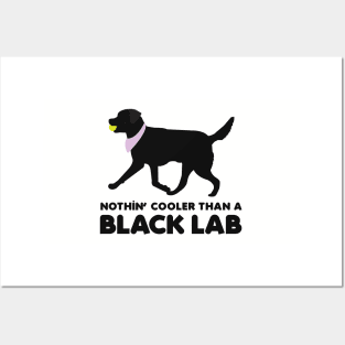 Black Lab Black Labrador Retrievers Pattern in PURPLE Posters and Art